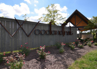 Woodland Trails Entrance sign