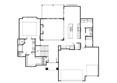 Jameson II Main level floorplan