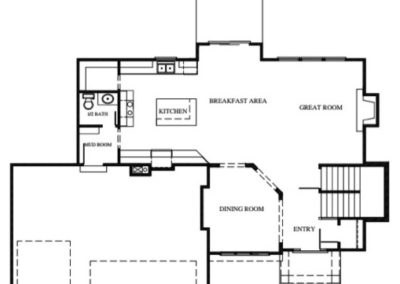 National III by Stewart Builders Main Level floorplan