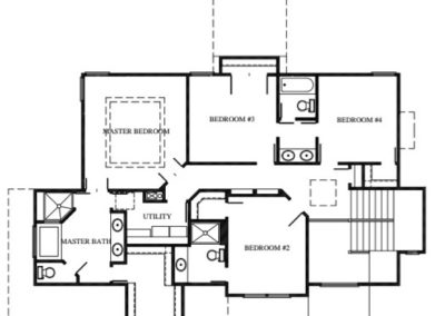 National III by Stewart Builders Upper Level Floorplan