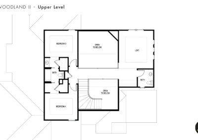 Woodland by JFE upper Level floorplan