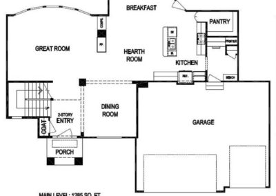 Timber III Main Level Floorplan