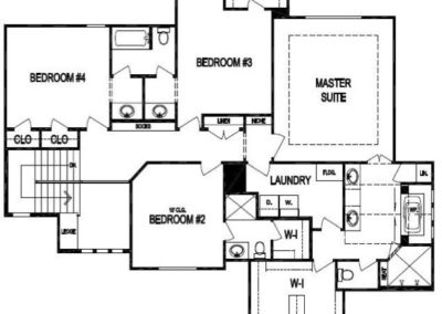 Timber III Upper Level Floorplan