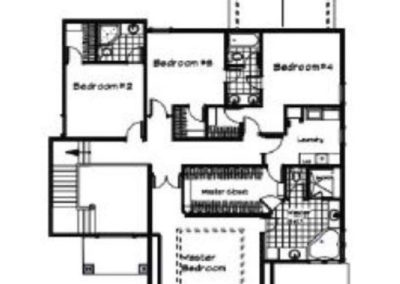 The Woodland by Kevin Higdon Construction Upper Level floorplan