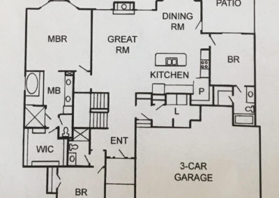 Ashley Ranch by Bryant Ratliff main level floorplan