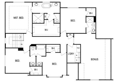 Wildwood by Kevin Higdon upper level floorplan