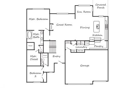 The Nichole II by Brant Ratliff Main Level floorplan